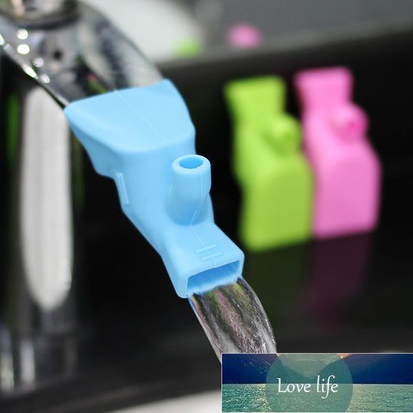 Lavello per estensione del rubinetto dell'acqua in silicone ad alta elasticità Dispositivo di lavaggio per bambini Guida per il rubinetto del lavandino del bagno Prolunghe per gru Design esperto di prezzi di fabbrica Qualità Ultimo stile