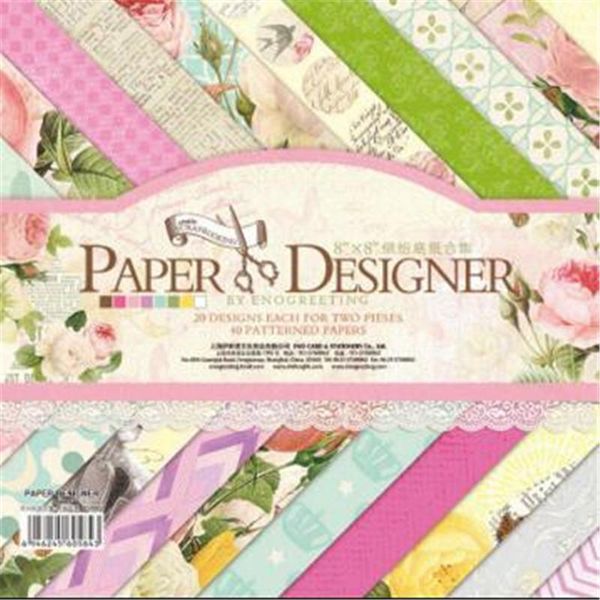 

other arts and crafts selling 40sheets/lot pretty cute floral pattern creative papercraft art paper handmade scrapbooking kit set books