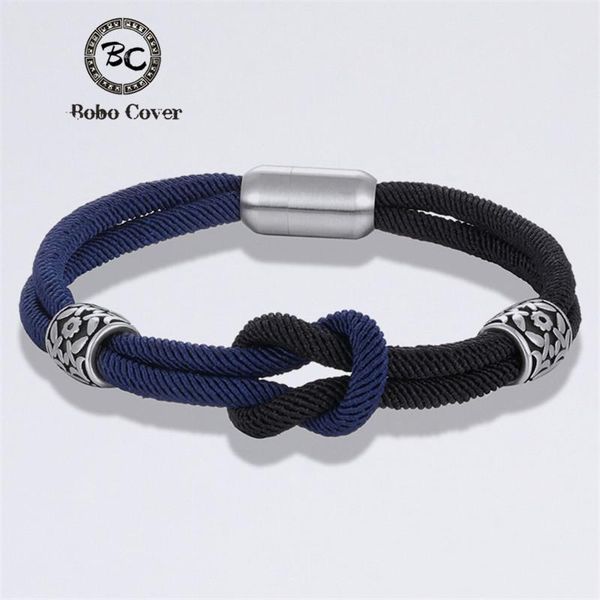 

charm bracelets fashion colorful rope women men navy style infinity stainless steel bracelet couple jewelry drop, Golden;silver
