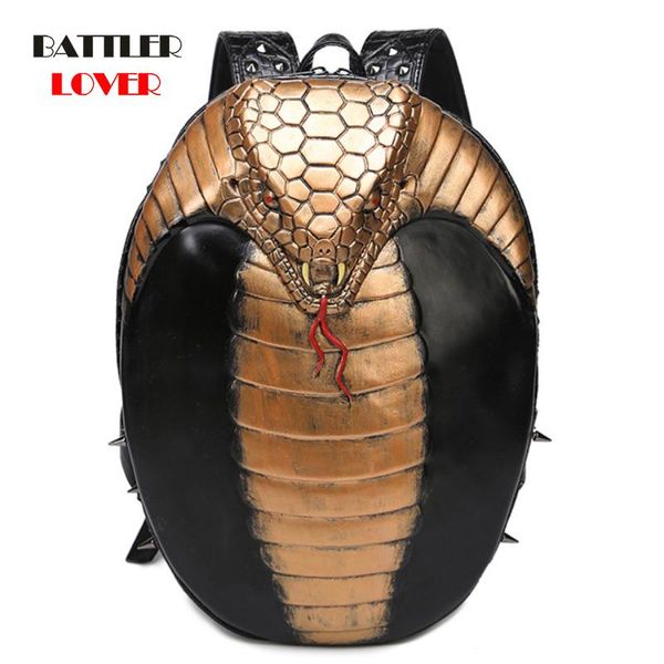 

backpack personalized 3d snake for women and men cool cobra backpacks bagpack