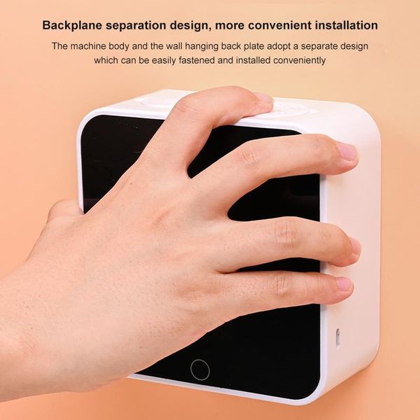 

liquid soap dispenser 400ml infrared induction foam washing mobile phone hand device wall mounted led battery power