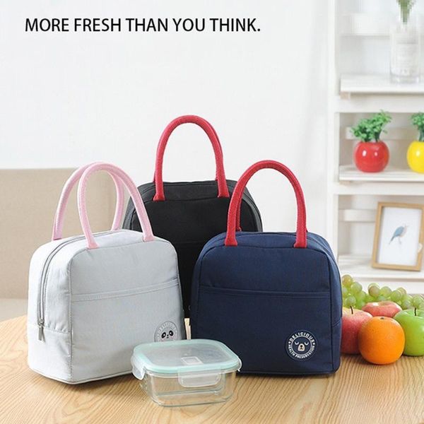 

women men kids portable insulated lunch bag picnic tote large capacity high-density oxford materia office workers outdoor storage bags