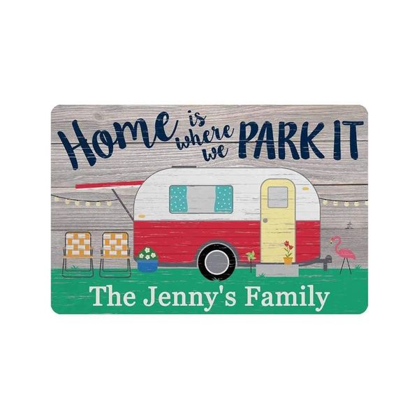 

carpets custom door mat, personalized rug welcome friends doormat camper mat floor indoor outdoor front entrance non slip