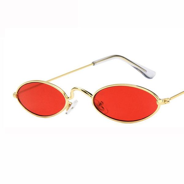 

sunglasses women small oval retro metal frame cat eye mirror female tiny round trending eyewear brand glasses, White;black