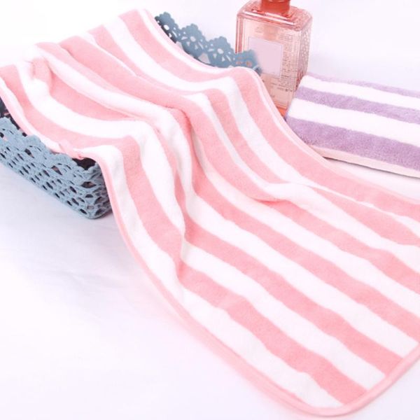 

towel 1pc thick coral velvet striped 35*75 absorbent face wash beach bathroom accessories household items