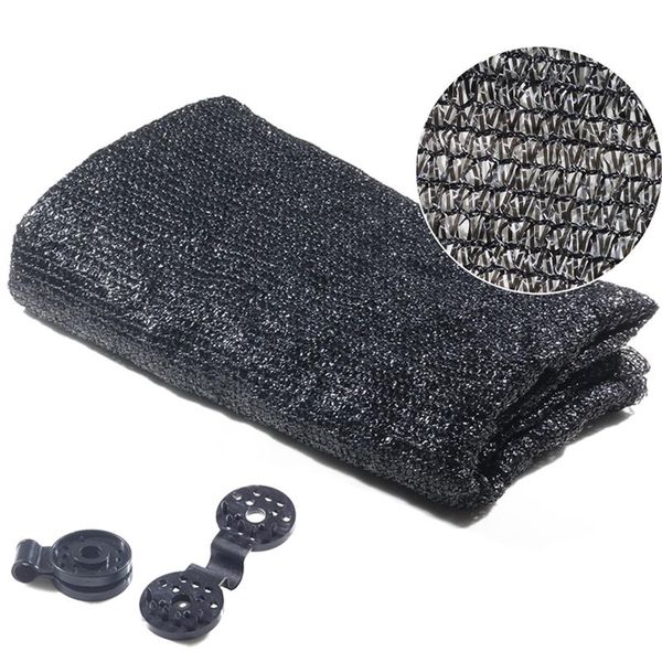 

shade 40% sunblock cloth cover black sun mesh uv resistant lightweight breathable net for garden flower plant lb