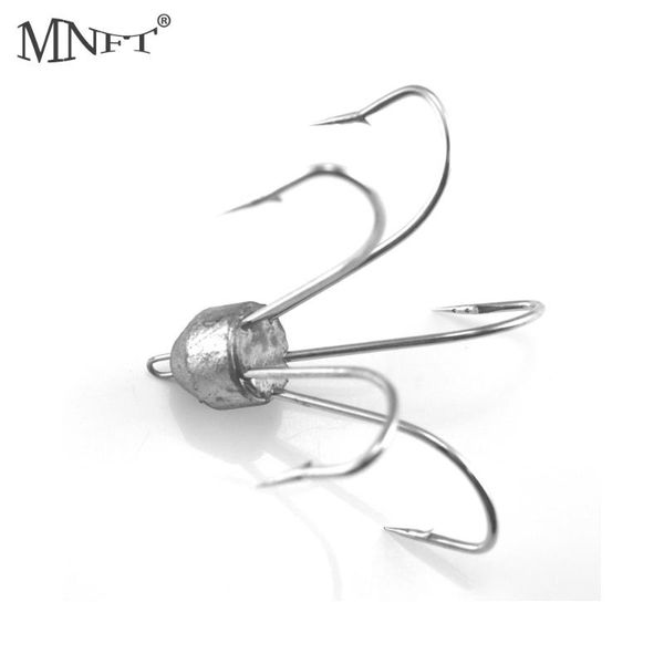 

fishhook five anchor claw barbed hook with steel and lead head for medium large fish using size weight 30&42&51&61g fishing hooks