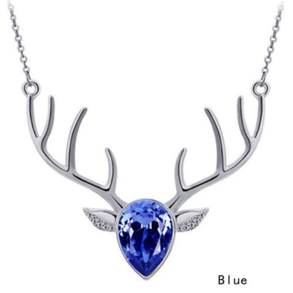 

fashion christmas necklace elk jewelry deer pendant party favor