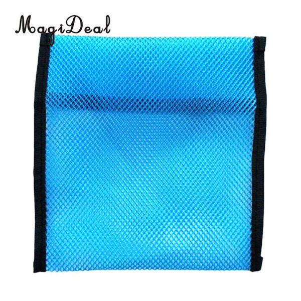 

pool & accessories magideal blue empty scuba diving weight pouch bag 1kg/2kg mesh s for surfing snorkeling equipment 18 x 18cm