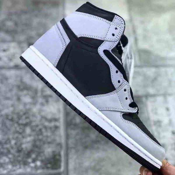 

shoes 1 high og shadow 2.0 basketball 85 neutral grey men women 1s black light smoke white sneakers 555088-035