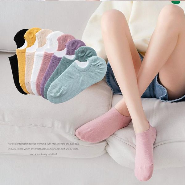 

socks & hosiery 10 pairs/socks women breathable sweat absorption mesh big heel lovely candy color small fresh simple tide wholesale, Black;white
