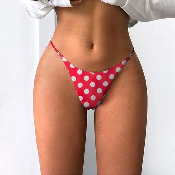 

women's panties summer women lingerie casual thong low waist printed underpants cotton female underwear mujer, Black;pink