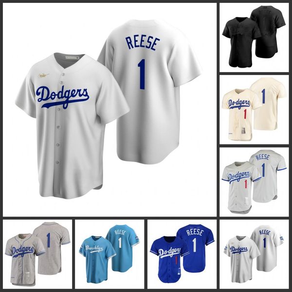 

los angeles dodgers men 1 pee wee reese women youthjersey, Black;red