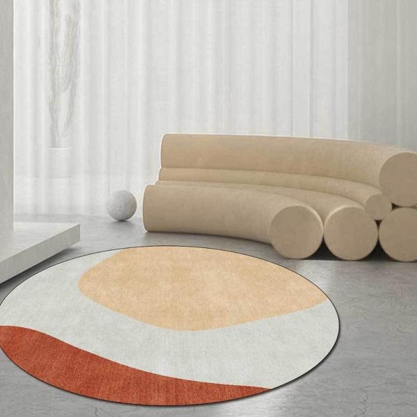 

carpets nordic geometric round carpet for living room anti slip floor mat bedroom kids computer chair rugs home decor