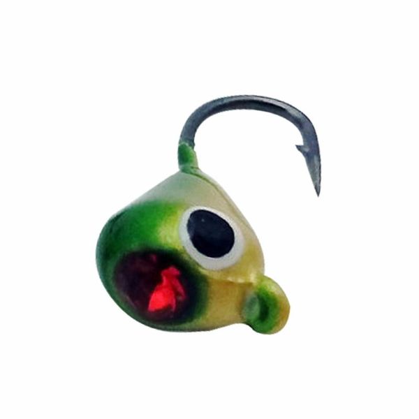 

6pcs set winter fishing lure 1.8cm mini metal lead head hook bait tools hooks