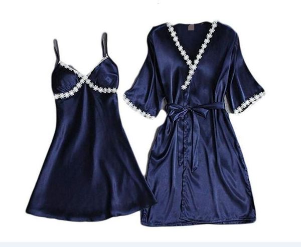 

bathrobe silk like robe bathrobe in spring and summer