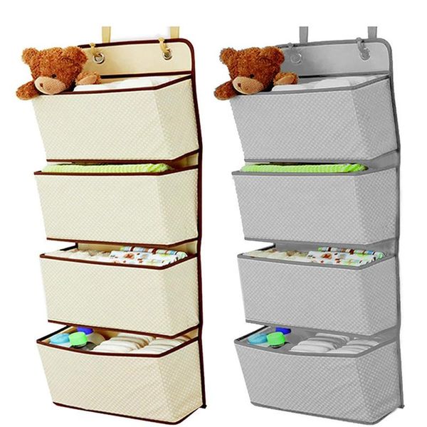 

pocket hanging wall closet storage bag organizer over door cloth toy bags