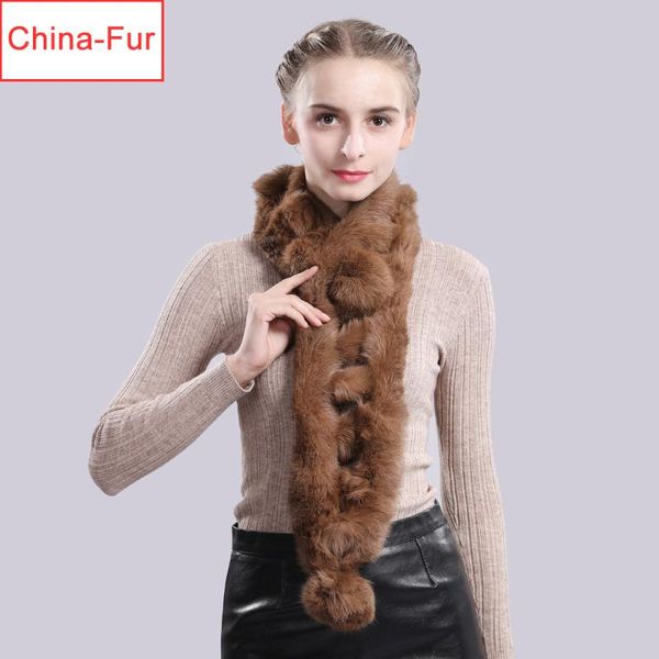 

scarves lady winter real fur scarf natural warm muffler russia women knitted 100% genuine, Blue;gray