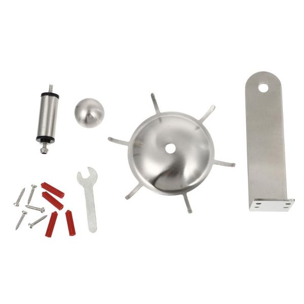 

hooks & rails 1pc stainless steel rotatory storage rack kitchen shelf (silver)