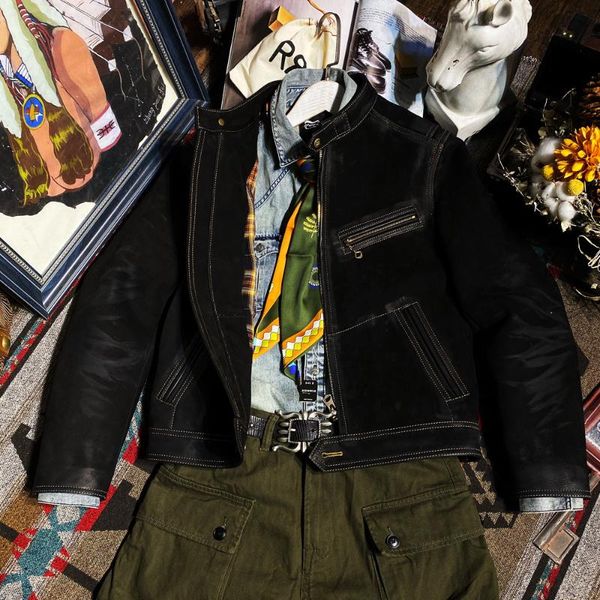

men's leather & faux life has a trapping yourself looking forward to, also can have unexpected joy, Black