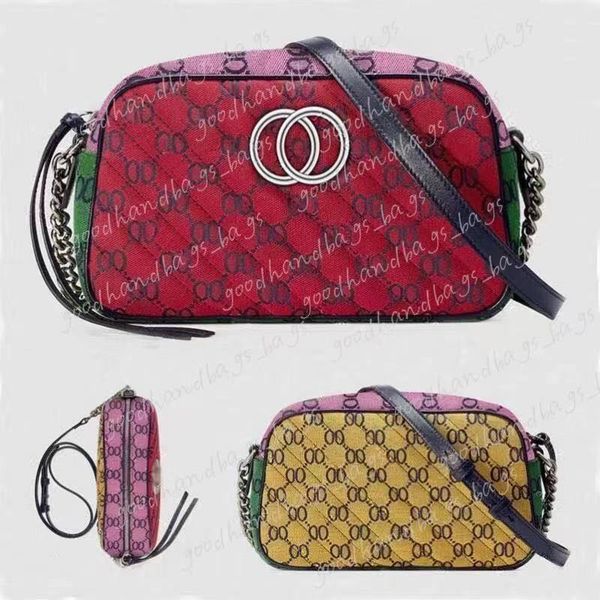 

6 colores totes womens soho disco bag light marmont multicolor small canvas shoulder bags handbags silver chain crossbody messenger purse wa