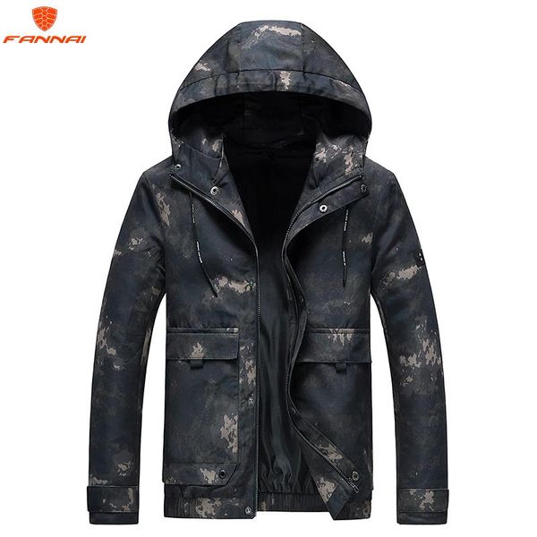 

men's jackets spring autumn bomber camouflage military hooded coats casual zipper male windbreaker men brand clothing coat, Black;brown