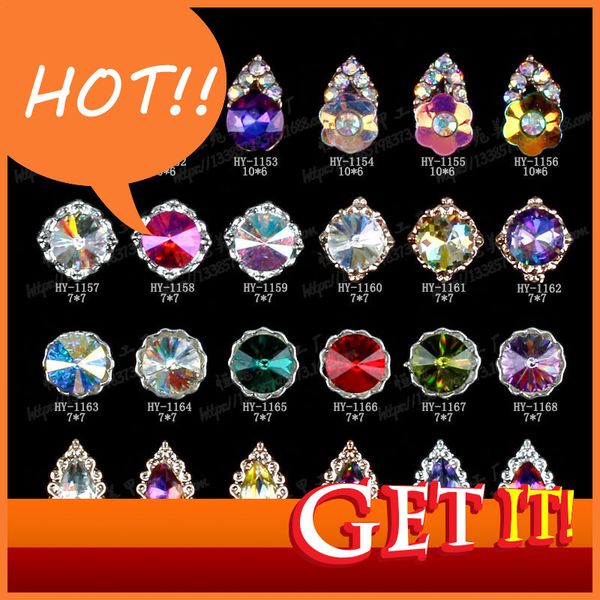 

nail accessories alloy colorful diamond japanese and korean color, Silver;gold