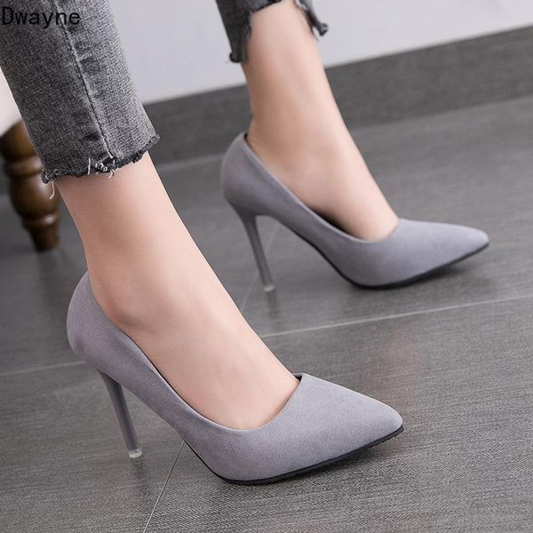 

dress shoes 2021 autumn simple elegant high heels stiletto womens pointed black etiquette professional single wedding