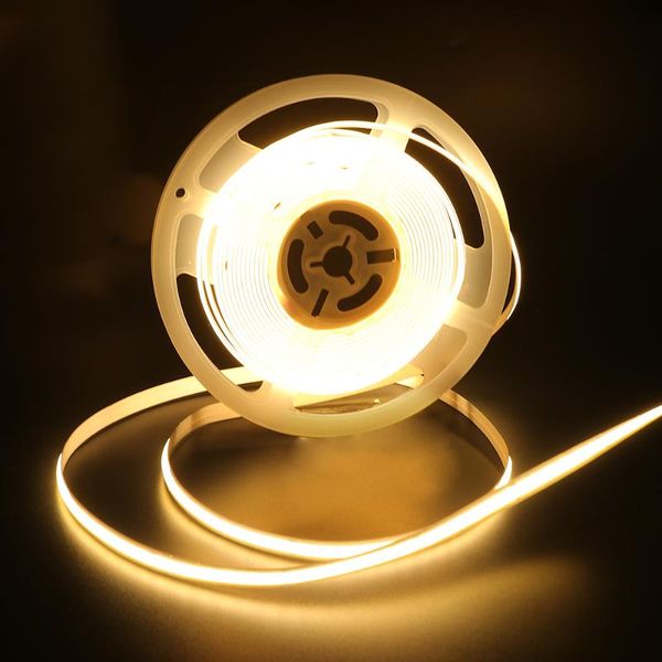 

strips 5m led cob strip light tape dc12v 24v 520led itouch dimmer for indoor lighting room decoration 4000k ribbon