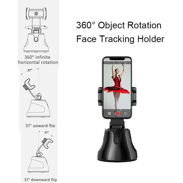 

auto smart shooting selfie stick 360Â° object rotation face tracking holder camera gimbal for po vlog live video record #f0 monopods