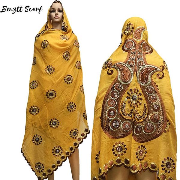 

scarves 100% cotton scarf african muslim women embroidery design on the back fashionable for shawls bf-135, Blue;gray