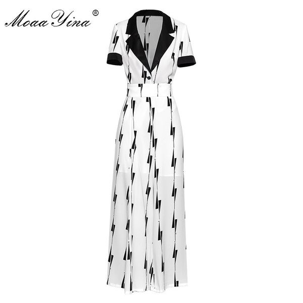 

fashion designer set spring summer women short sleeve v-neck office +wide leg bell-bottoms two-piece suit 210524, White