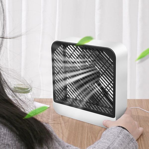 

electric fans square simple household usb charging fan style summer portable dormitory strong wind office desksilent