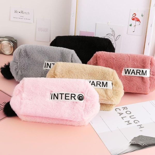 

cosmetic bags & cases plush bag korean fashion storage multifunctional large-capacity coin purse make up