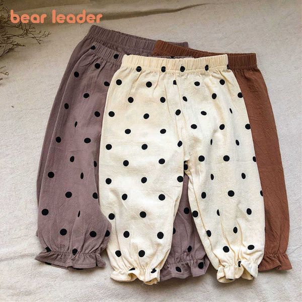 Bärenführer Baby Mädchen Jungen Sommerhosen Mode Kleinkind Polka Dot Capris Kinder Freizeitkleidung Lose elastische Taille Hosen 210708