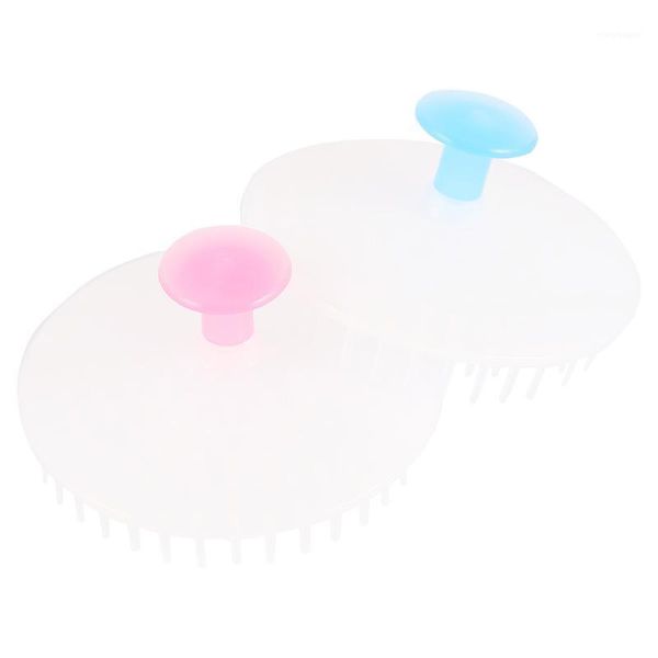 

2pcs hair cleaning bathroom shampoo brush shower tools scalp massager1, Silver