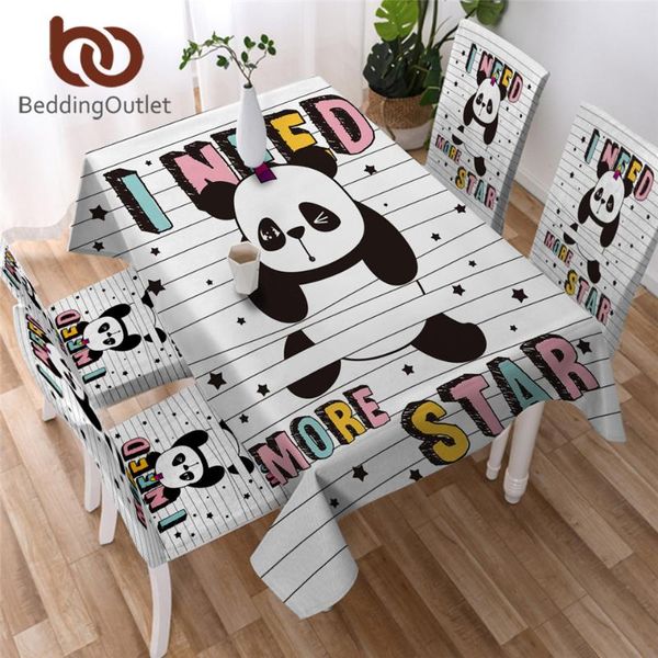 

table cloth beddingoutlet panda kids party cartoon cover animal decorative tablecloth waterproof with chair 140x200