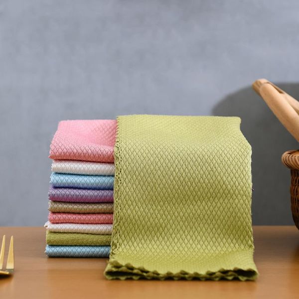 

car sponge 5pcs microfiber cleaning cloth with fish scale surface design premium super absorbent no residue dish great