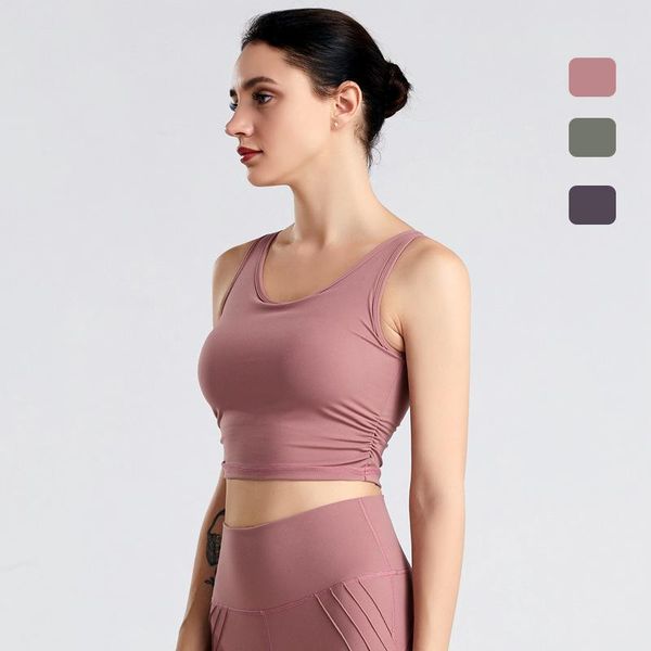 

push up women sports vest sleeveless shockproof slim elastic fitness beauty back yoga short sleeve sportswear female gym clothing, White;black
