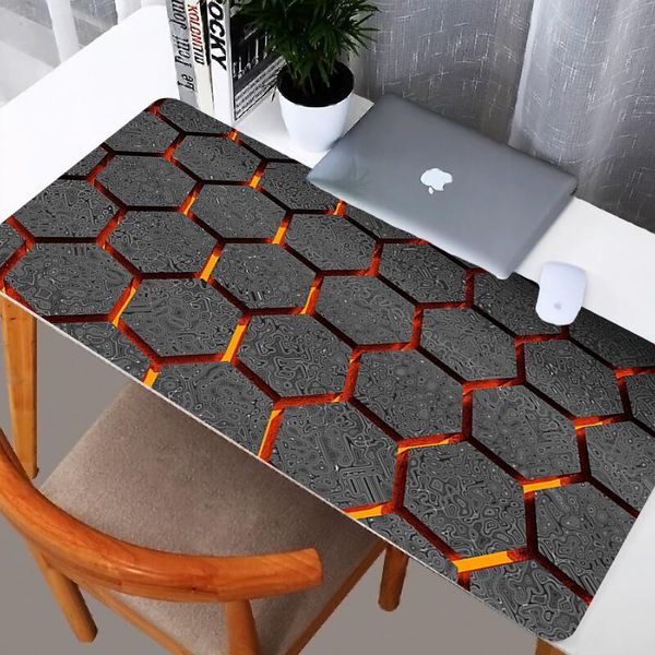 

mouse pads & wrist rests pad hexagon large game computer keyboard office long table mat kawaii desk officehome decoration antislip