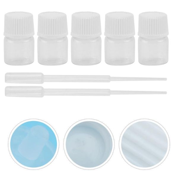 

52pcs essential oil bottles glass sample with droppers storage & jars