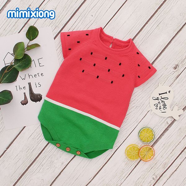 

factory wholesale knitted short sleeve watermelon clothes, Blue