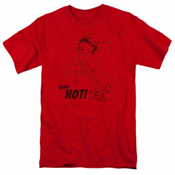 

betty boop nimble betty t shirt mens licensed cartoon merchandise red, White;black