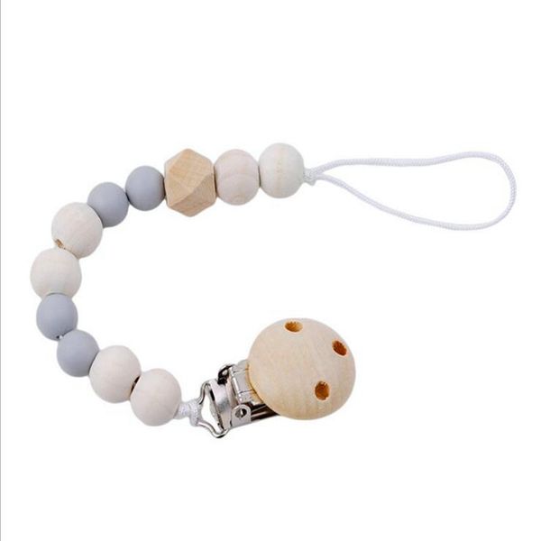 

baby tooth glue soothes wooden pacifier clip pacifier chain toy to prevent chain bite joy