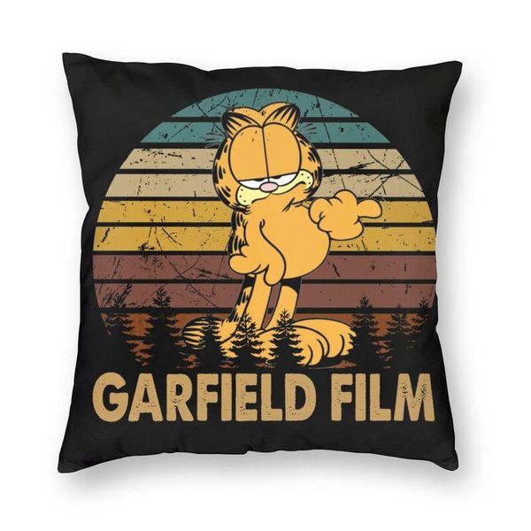 

cushion/decorative pillow retro garfield cushion cover 40x40cm home decorative 3d printing funny cat caroong throw for sofa double-sided