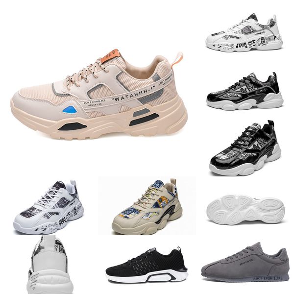 

ky1j men running shoes ale platform for mens trainers white triple black cool grey outdoor sports sneakers size 39-44