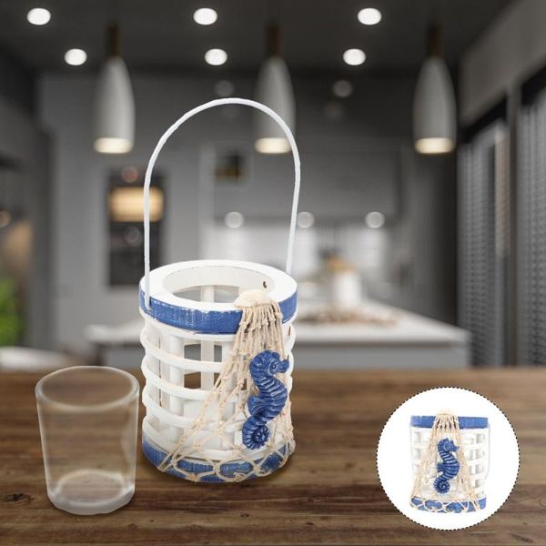 

candle holders 1pc mediterranean style candlestick creative house candleholder ornament blue