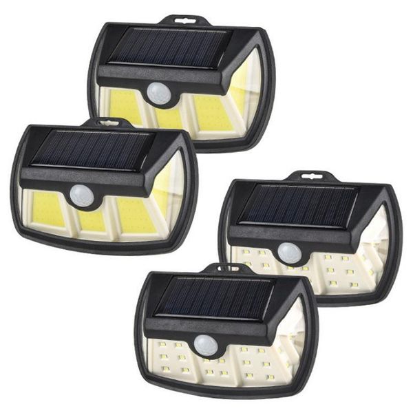 

wall lamp 2021 led style solar three-sided luminescent human body induction sensor courtyard beside