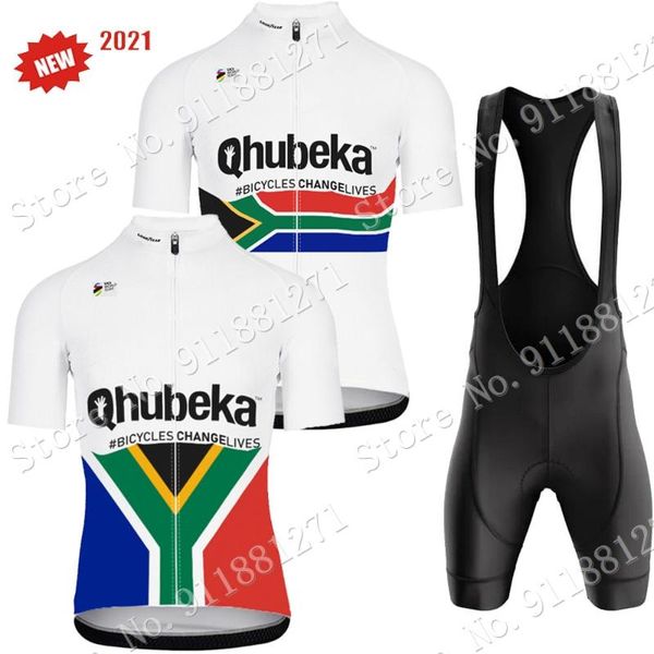 

racing sets qhubeka team cycling jersey set 2021 summer clothing men road bike suit bicycle bib shorts mtb ropa ciclismo maillot, Black;blue