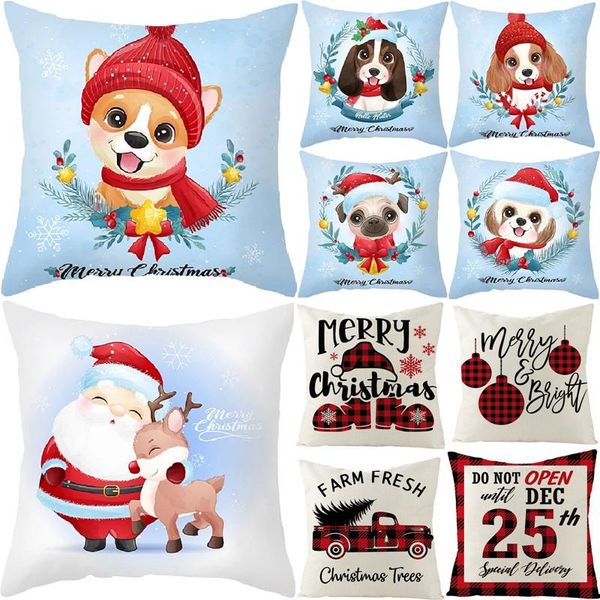 

christmas decorations cushion cover merry for home 2021 ornament xmas year gifts navidad natale kerst
